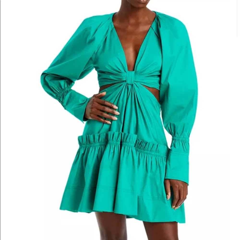 ALC ALEXA ruffled open waist dress revolve